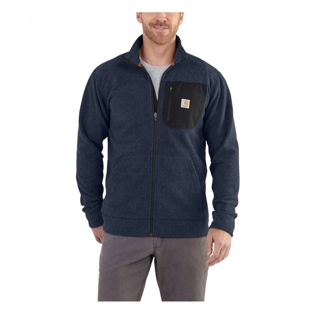 Carhartt Walden Full Zip Grey Sweater Fleece Jacket Mens Medium 102273 026
